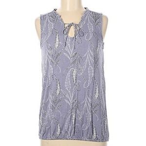The LOFT Outlet Paisley Cinched Waist Sleeveless Top